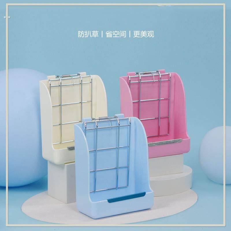 弹簧草架马卡草架同款兔兔荷兰猪龙猫小宠防浪费弹簧压草防扒食盆