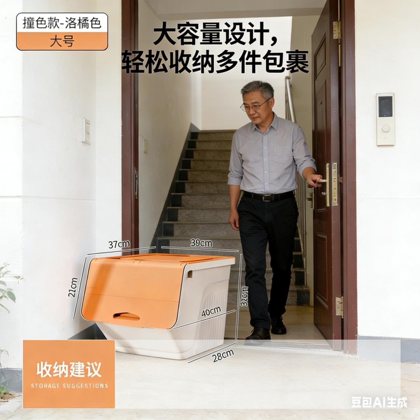 家门口快递收纳箱快递柜社区自提柜室外家用快递柜收纳箱室外接