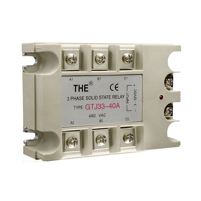 反大功率。转天豪固态继电器 3相 GTJ33-40A 24V-调温380V  正继