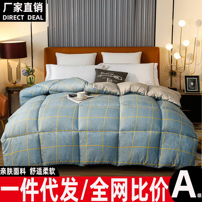 冬被被芯学c生加厚保暖棉被单双人被褥太空被宿舍空调被子四季通