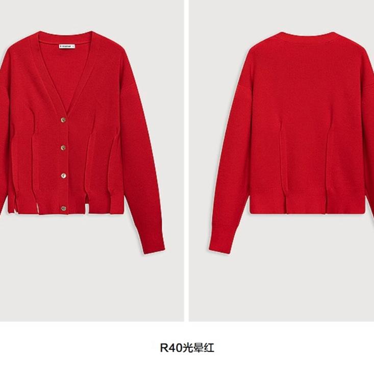 倪妮同款新年针织衫播商场同款