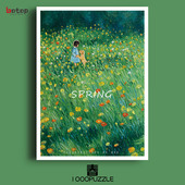 包邮 风景儿童玩具礼物正品 春 botop拼图1000片丝绒膜系列