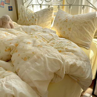 床上用品2025新款全棉四件套纯棉被套床单被罩床笠学生宿舍三件套