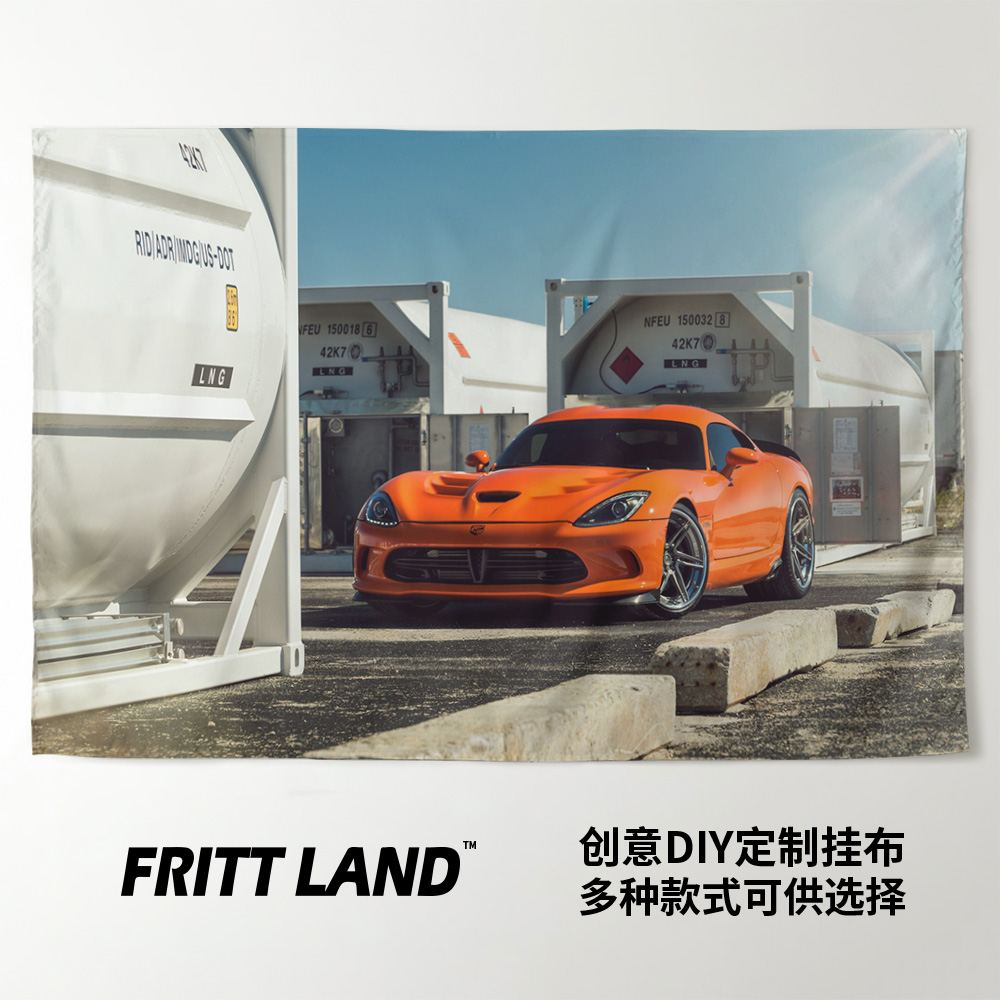 海报道奇蝰蛇Dodge美式跑车