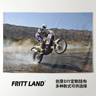 BMW宝马G450X越野拉力机车摩托车周边车迷装 饰画海报背景墙布挂布