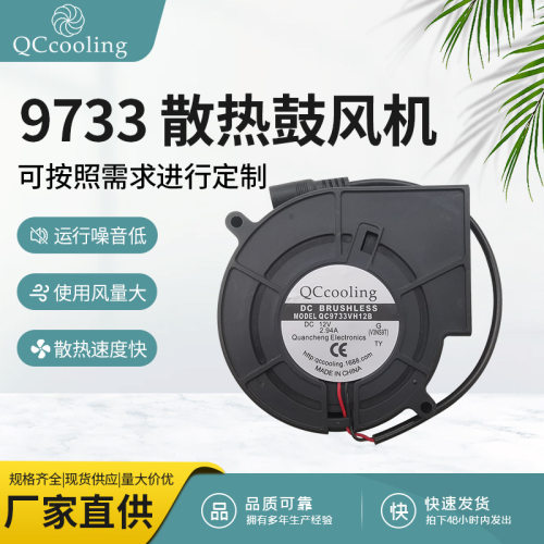 DC97 12V2.94A大风量风压直流鼓风机 烧烤炉 卡通气模玩具