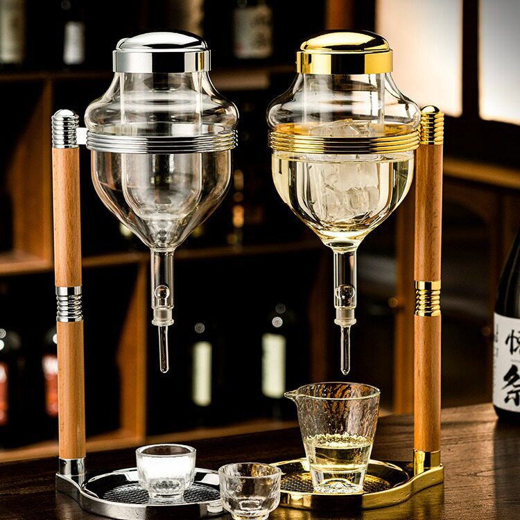 日料店同款清酒酒具冰酒壶冷酒器顶针滴漏式温酒壶龙头红酒醒酒器