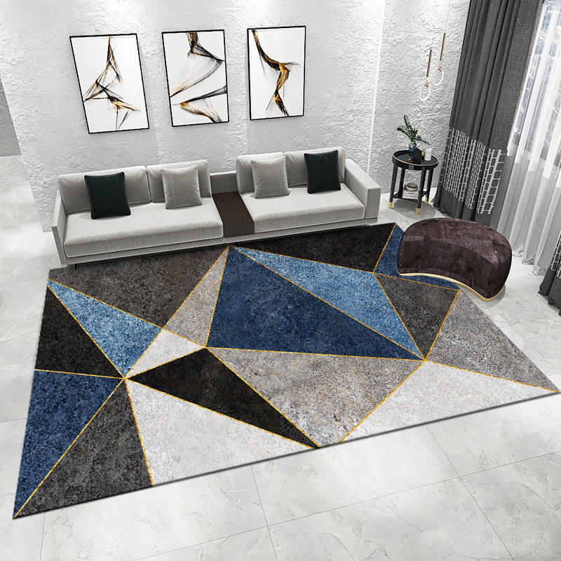 现代简约地毯客厅耐脏易打理防滑垫子卧室床边毯天津崔黄口地毯