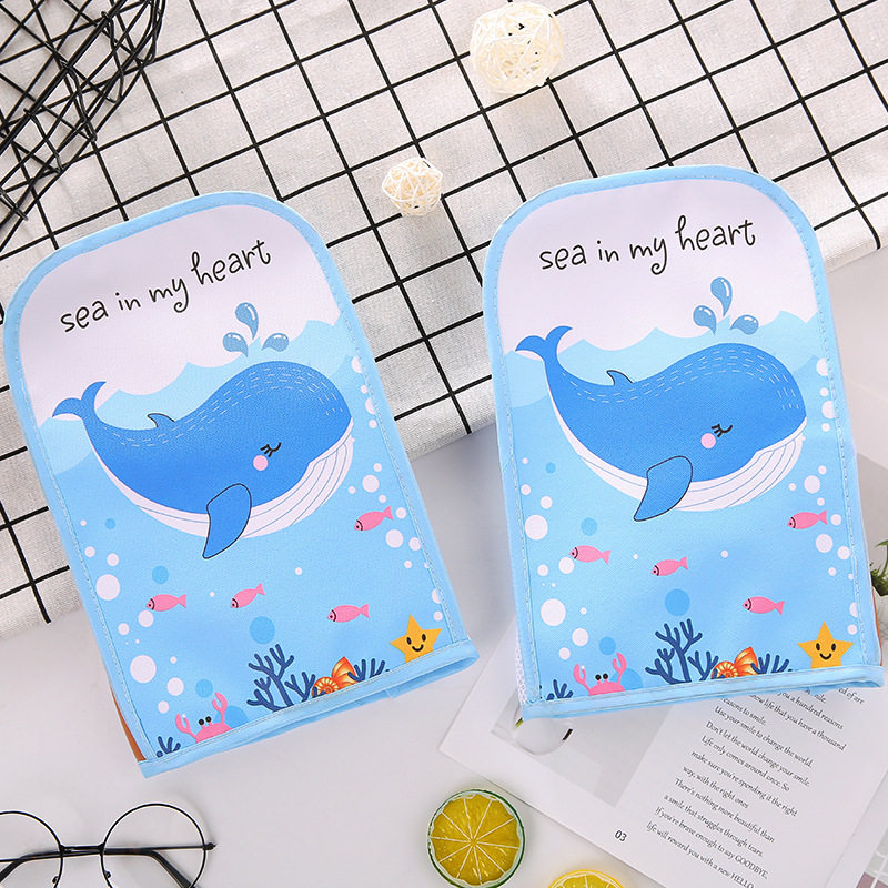 电动车把套夏季防晒防水电瓶车摩托车遮阳手套卡通立体透气护