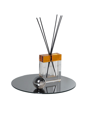 简约现代客厅水晶香薰瓶托盘摆件