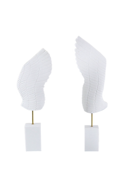 北欧风格天使翅膀砂岩摆件现代简约创意饰品客厅软装饰博古架家居