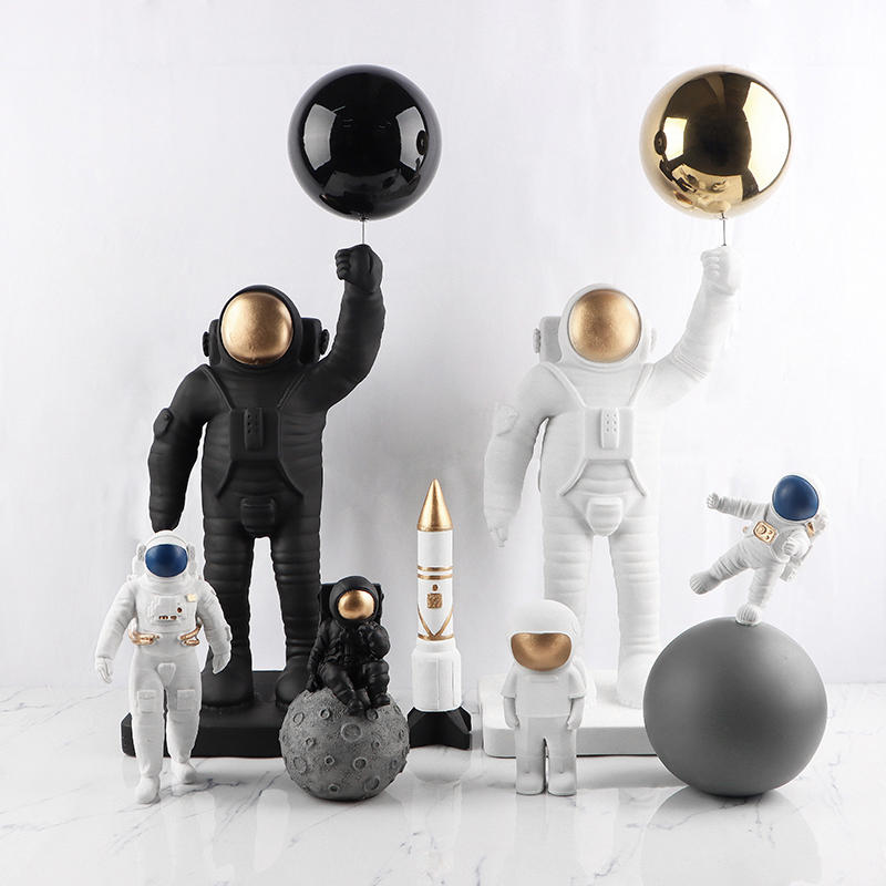 宇航员太空人火箭模型工艺摆件样板间儿童房男孩卧室书桌客厅饰品