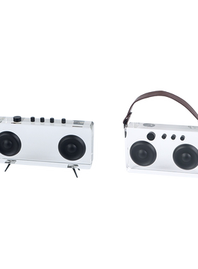 透明收音机录音机摆件客厅装饰品