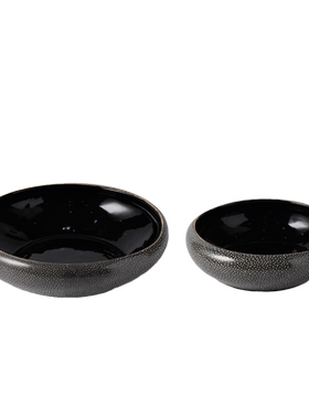 日式陶瓷浅口碗装饰品摆件