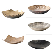 现代轻奢椭圆形装 饰托盘样板房创意家居餐桌茶几水果盘收纳盘摆件