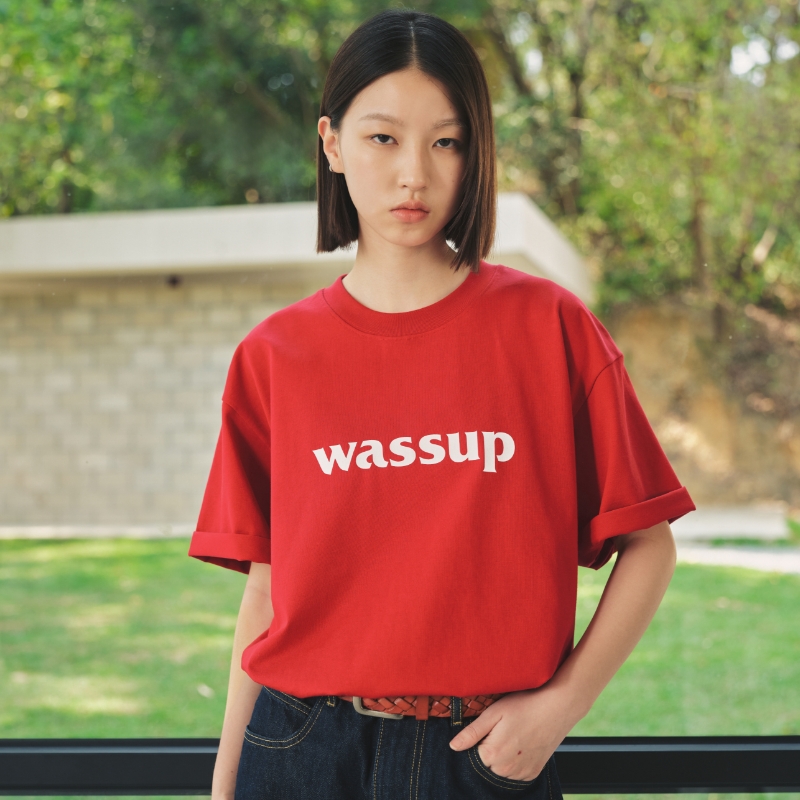 WassupHouse基础logo短袖T恤