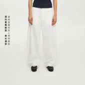 弯刀长裤 Oneup白色香蕉裤 阔腿运动工装 裤 休闲裤 男女纯棉宽松美式