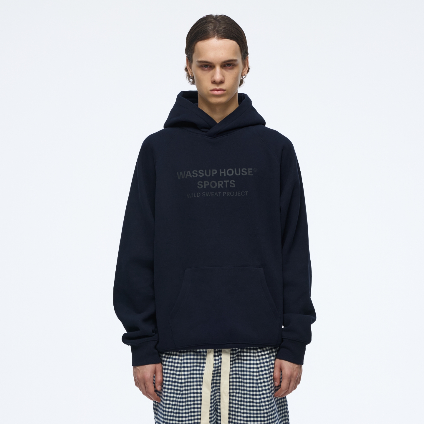 WassupHouse运动连帽插肩卫衣