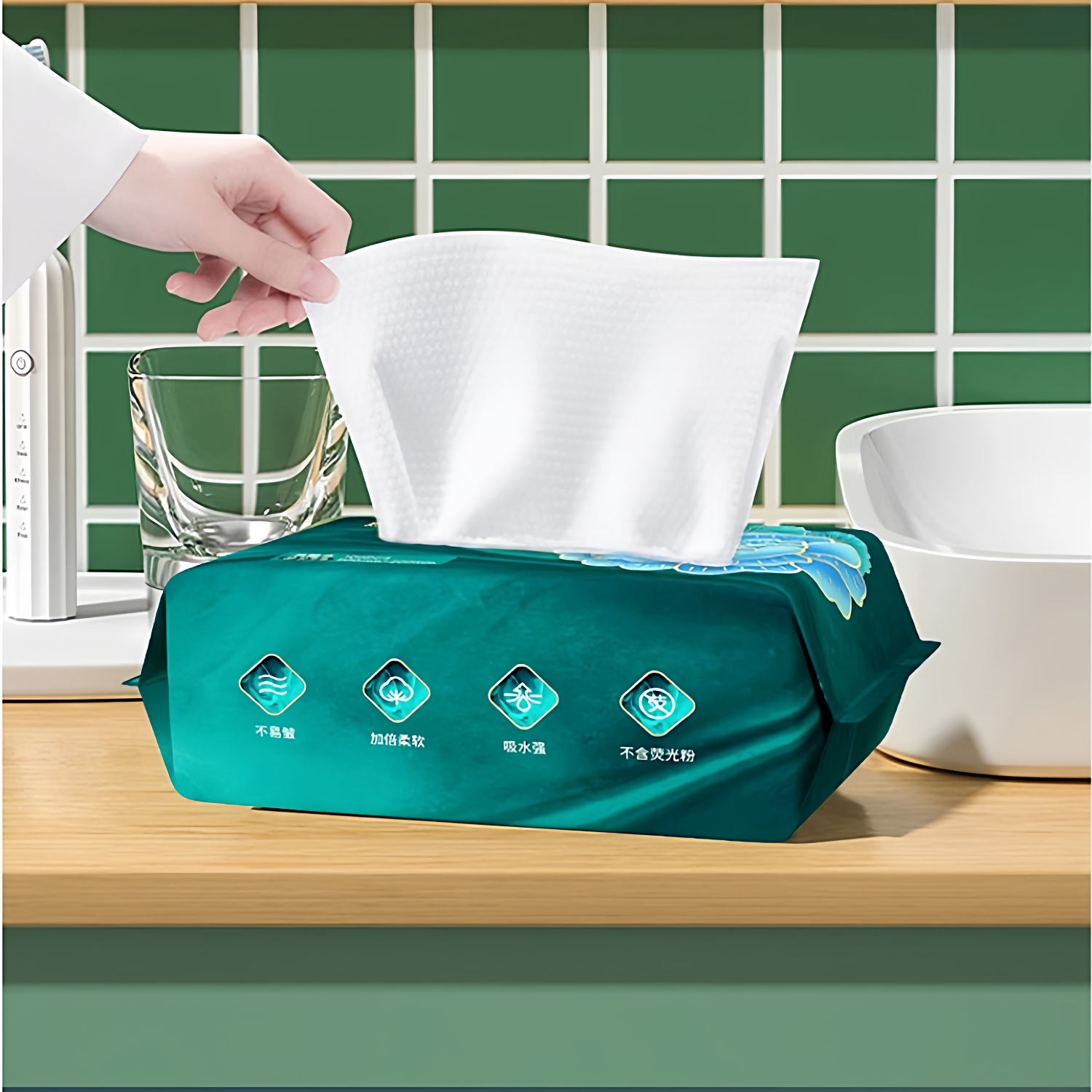 KIMHOME一次性加厚抽取式洗脸巾