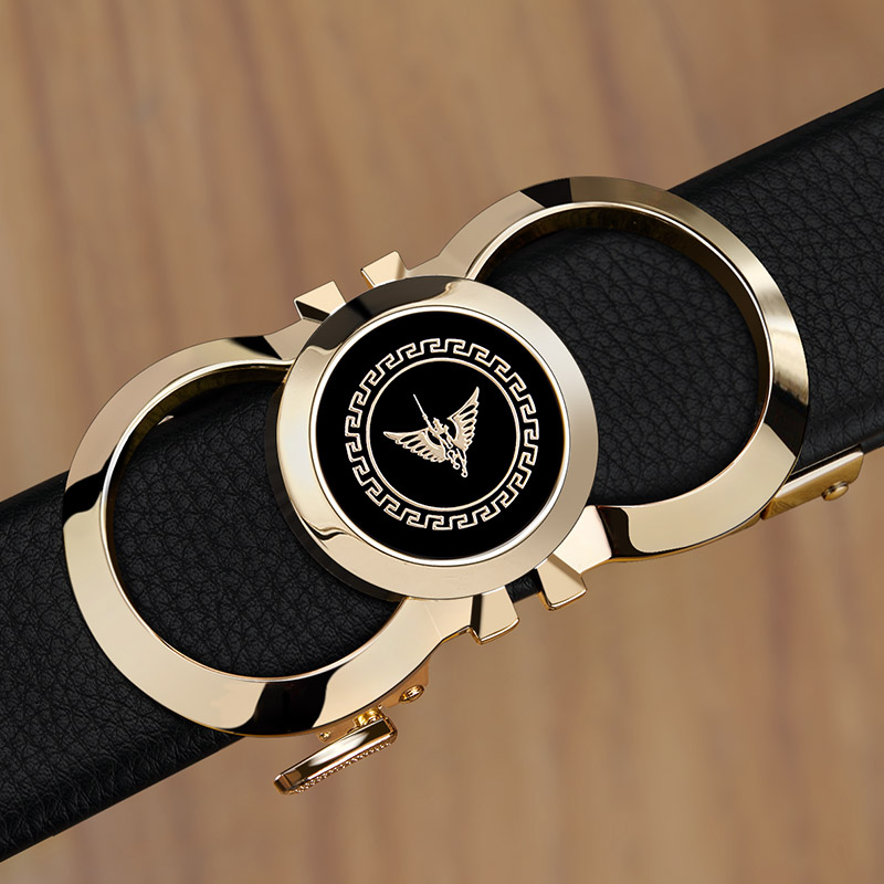 保罗正品真皮纯牛皮皮带男士腰带