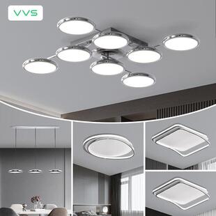 護(hù)眼LED現(xiàn)代簡(jiǎn)約高端大氣中山吸頂燈具大全客 VVS客廳主燈2024新款