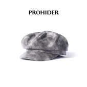 PROHIDER 复古水洗皮螺旋报童帽文艺复古百搭 2024新款
