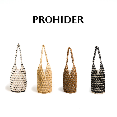PROHIDER手工编织木珠水桶包