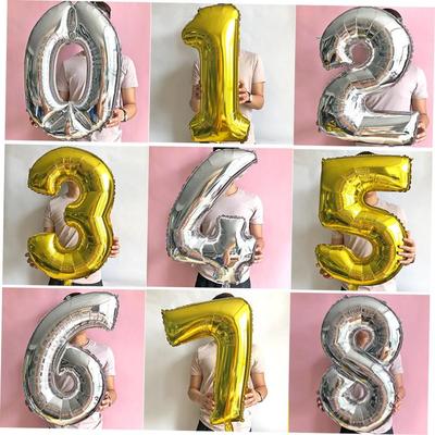 Birthday number balloon party decoration room letter set