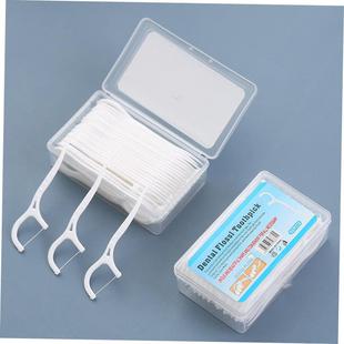 50/100pcs Dental Floss Flosser Picks Toothpicks Teeth Stick