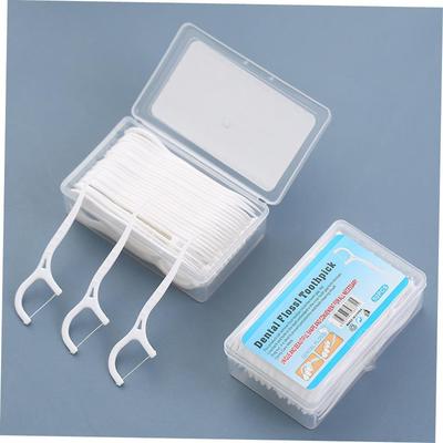 50/100pcs Dental Floss Flosser Picks Toothpicks Teeth Stick