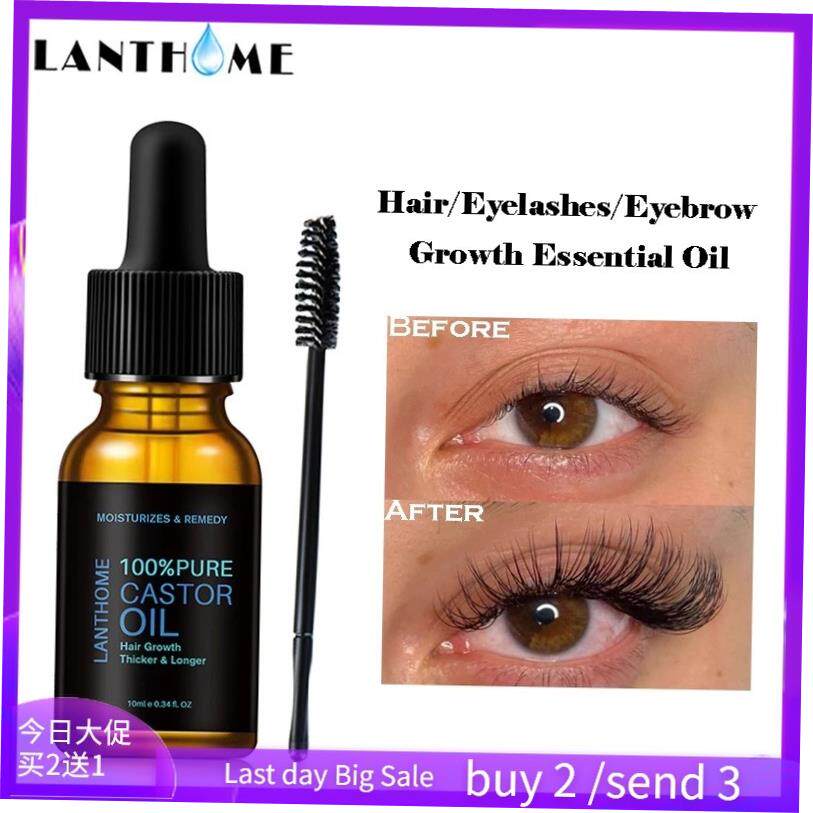 Castor Oil Hair Growth Essential Eyelash头发眉睫毛滋养液10ml