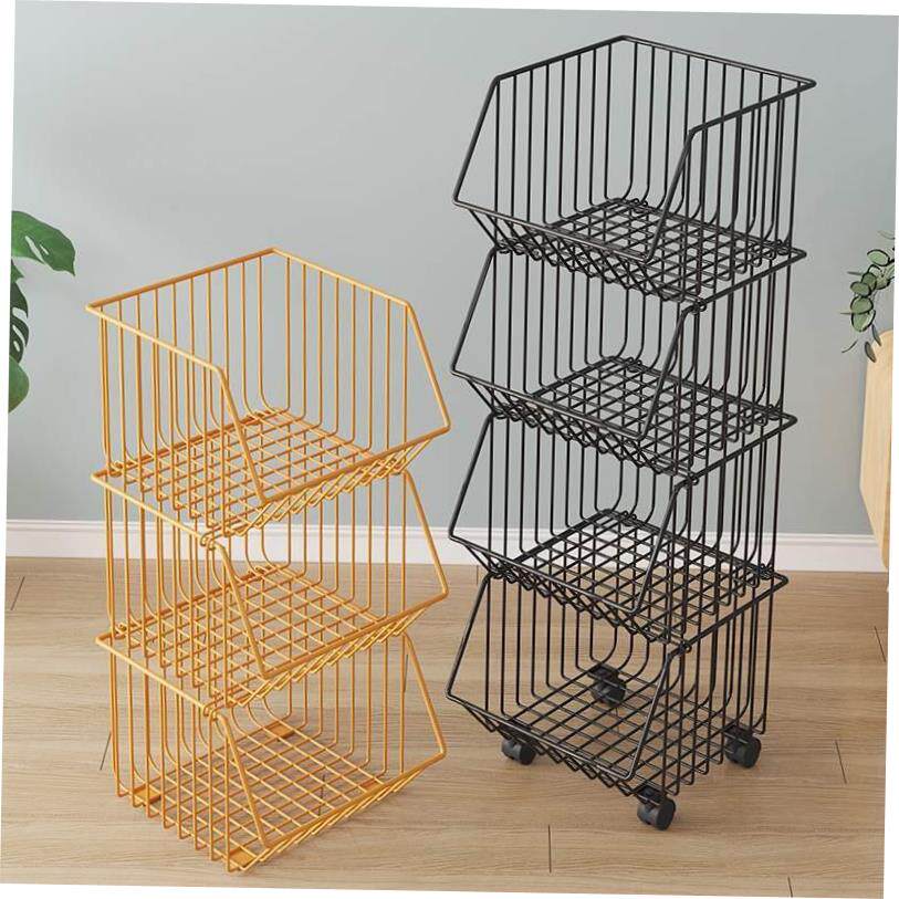 kitchen accessories multi-storey move Storage Vegetable bask