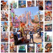 252张疯狂动物城2朱迪和尼克贴纸卡通可爱动漫周边diy装 饰贴画