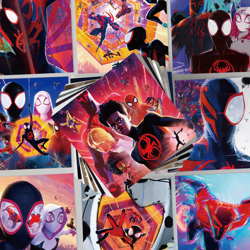 新款124张纵横宇宙蜘蛛侠贴纸