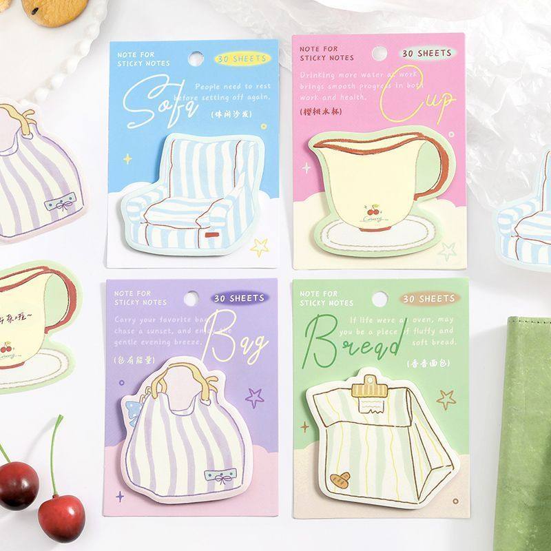 塞纳晚风异形便利贴N次贴可爱创意沙发茶杯留言贴手帐diy素材纸。,文具电教/文化用品/商务用品,便签本/便条纸/N次贴,淘宝优惠券,粉丝福利购,淘宝优惠卷