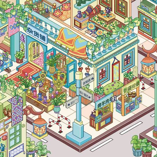 新疆喀什之旅造景贴纸