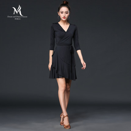 梦与舞拉丁舞服成人女连衣裙练功服比赛服国标舞演出服摩登舞服夏