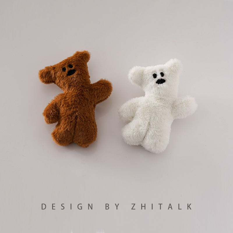 秋冬新款卡通毛绒小熊胸针