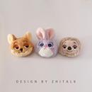 闪电树懒玩偶别针装 狐狸 饰 可爱兔子 卡通动物城毛绒胸针配饰