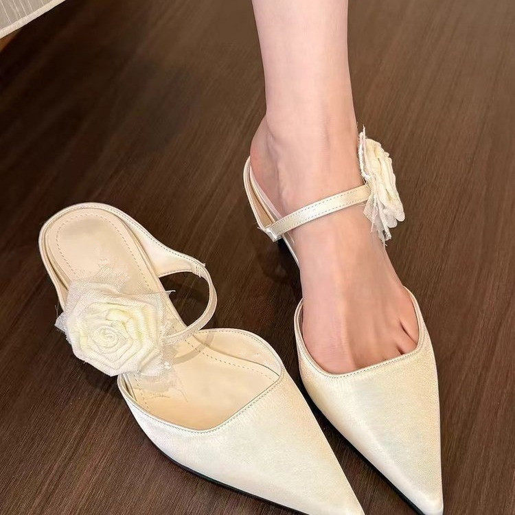 shoeswomen高跟新中式花