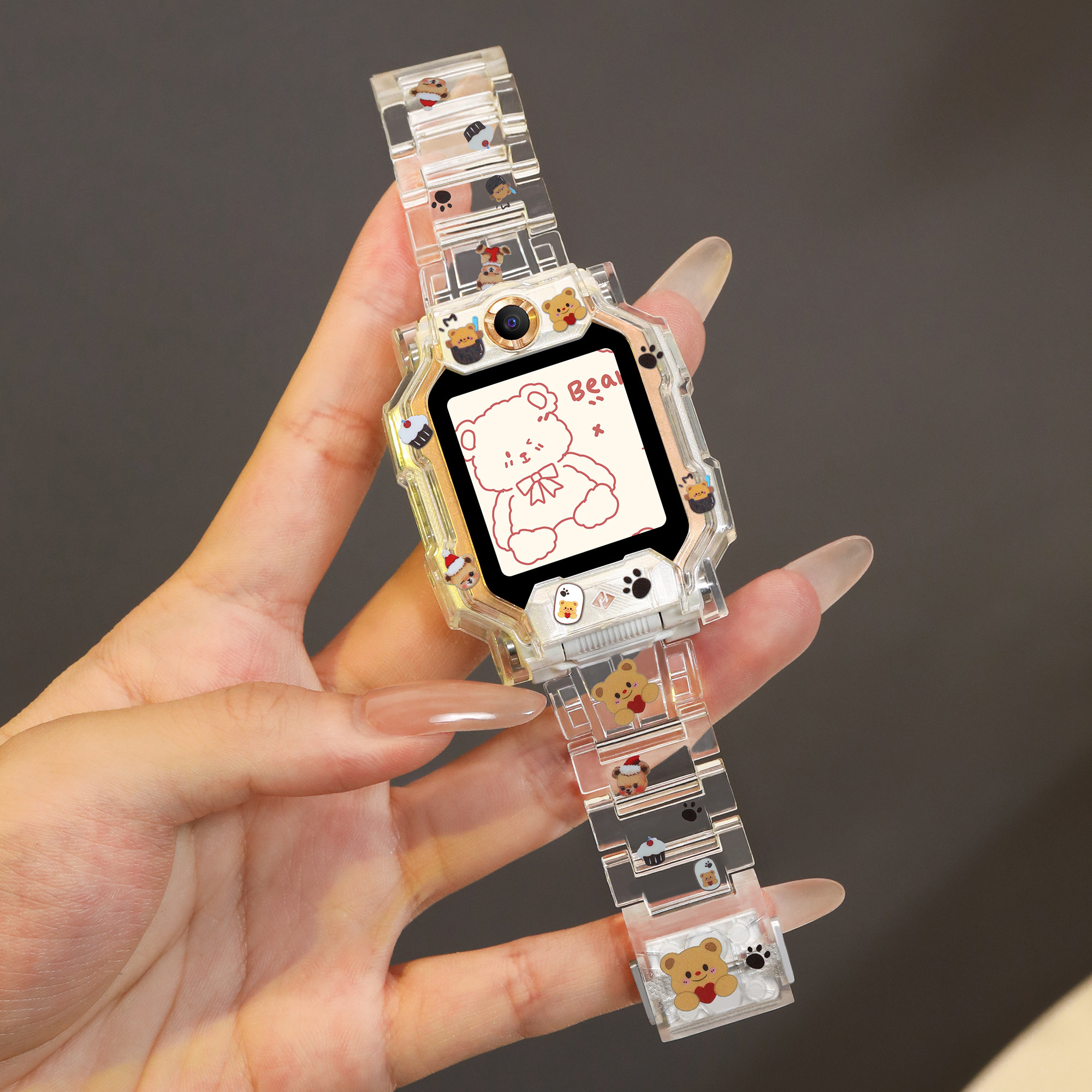 适用小天才电话手表表带z11/z10/z9少年版炫彩磁吸闪扣替换表链q1a/d3/d5/d2/z1s/q1保护壳z6pro/z7/z8手腕带