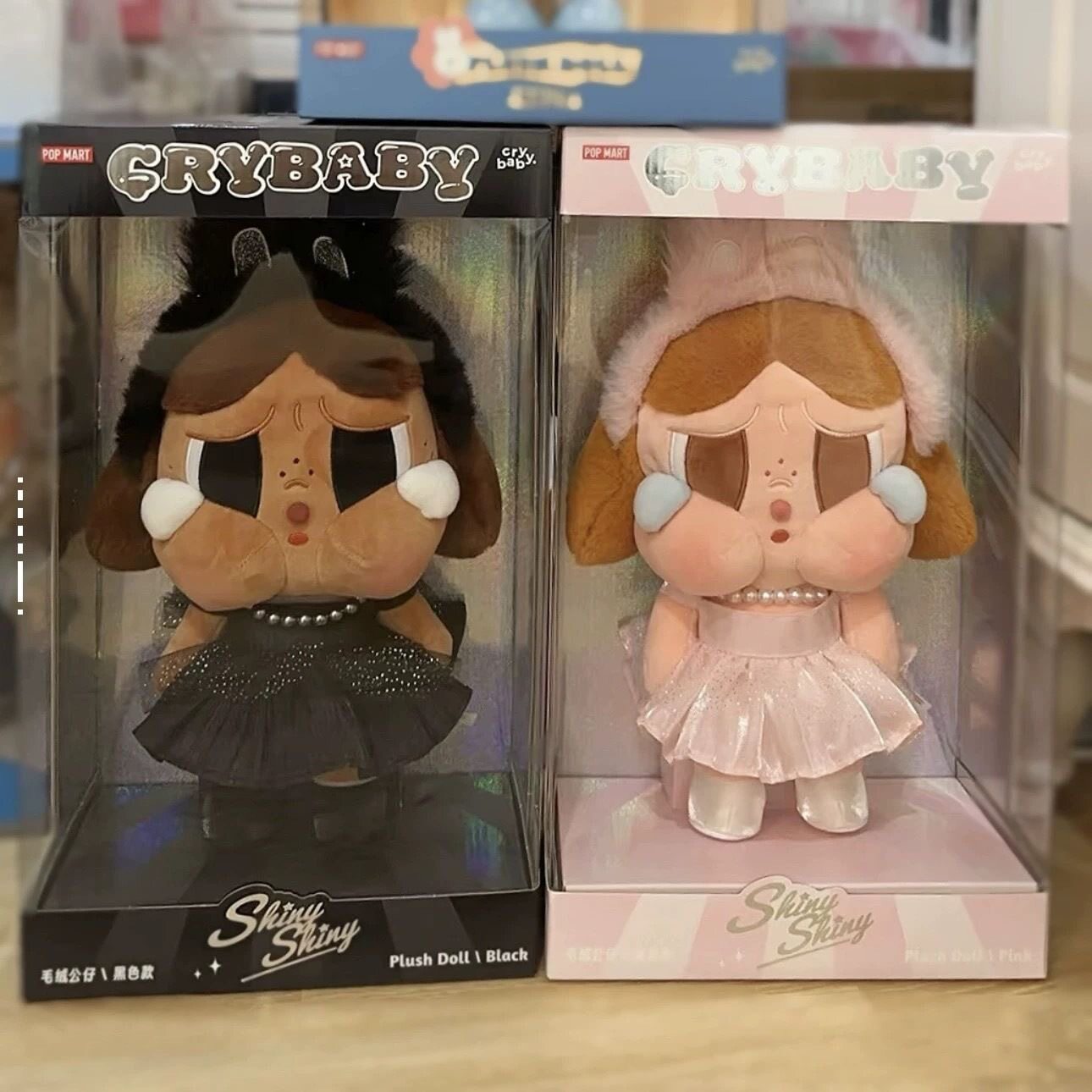 CRYBABY哭娃大号闪亮系列毛绒公仔盲盒玩偶潮玩大号摆件女生礼物