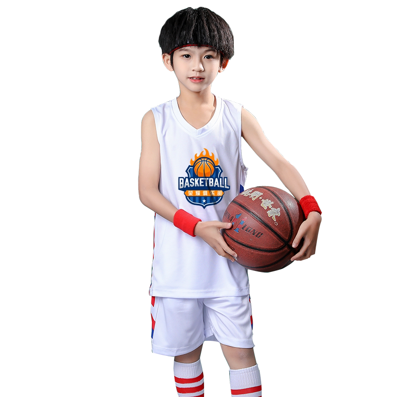 儿童篮球服套装男童小孩透气比赛训练球衣定制中小学生运动背心潮