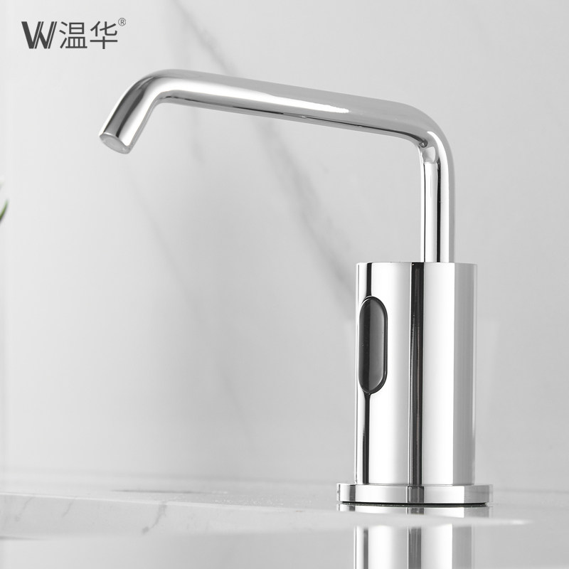 温华 全铜水龙头式水槽感应皂液器洗洁精给皂机台面泡沫洗手液机,家装主材,皂液器,淘宝优惠券,粉丝福利购,淘宝优惠卷