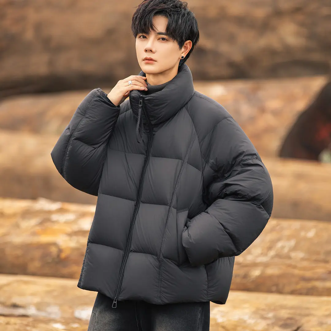 康岛服饰90白鸭绒加厚立领羽绒服