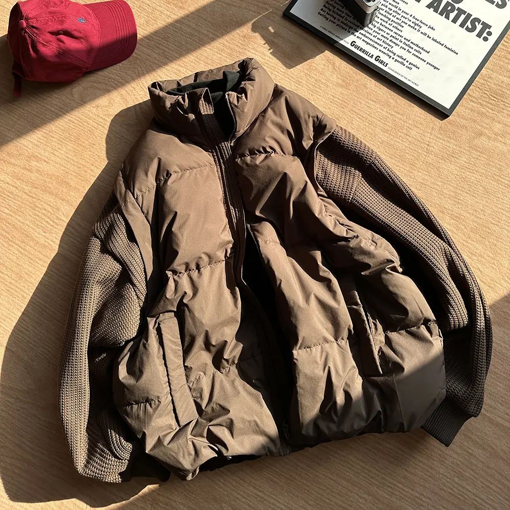 破店男装美式立领保暖外套羽绒服