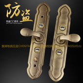 双锁芯双人管理防盗门把手27型银行门保险门金库门面板6068拉手