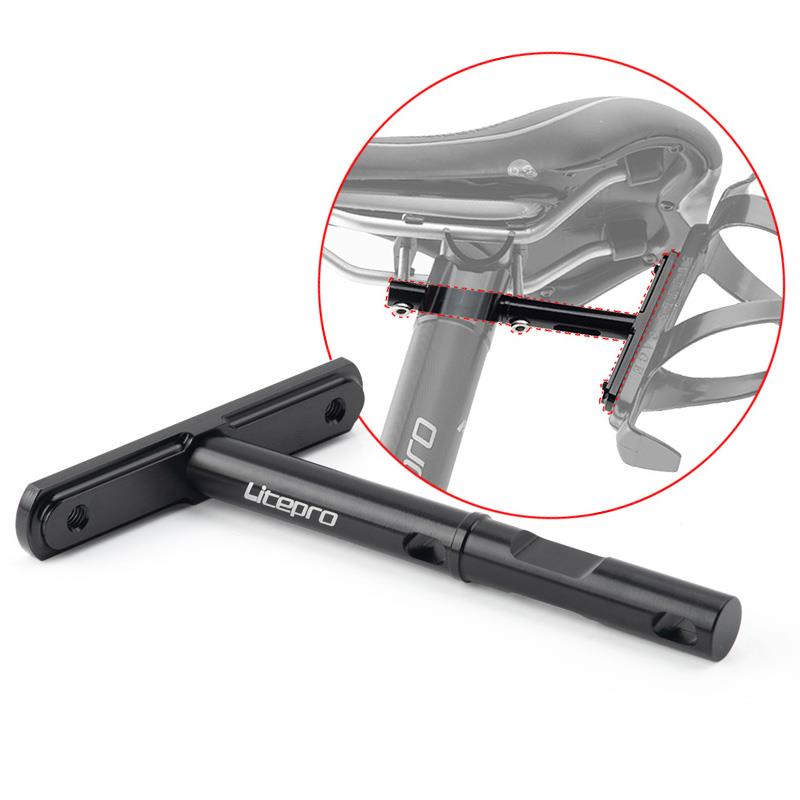 折叠车坐杆水壶支架 超轻铝合金安装支架自行车配件 搭配lp坐杆用