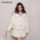 标大翻领修饰短款 Maison 外套女米白色外套 新款 袖 Wester 2025秋季