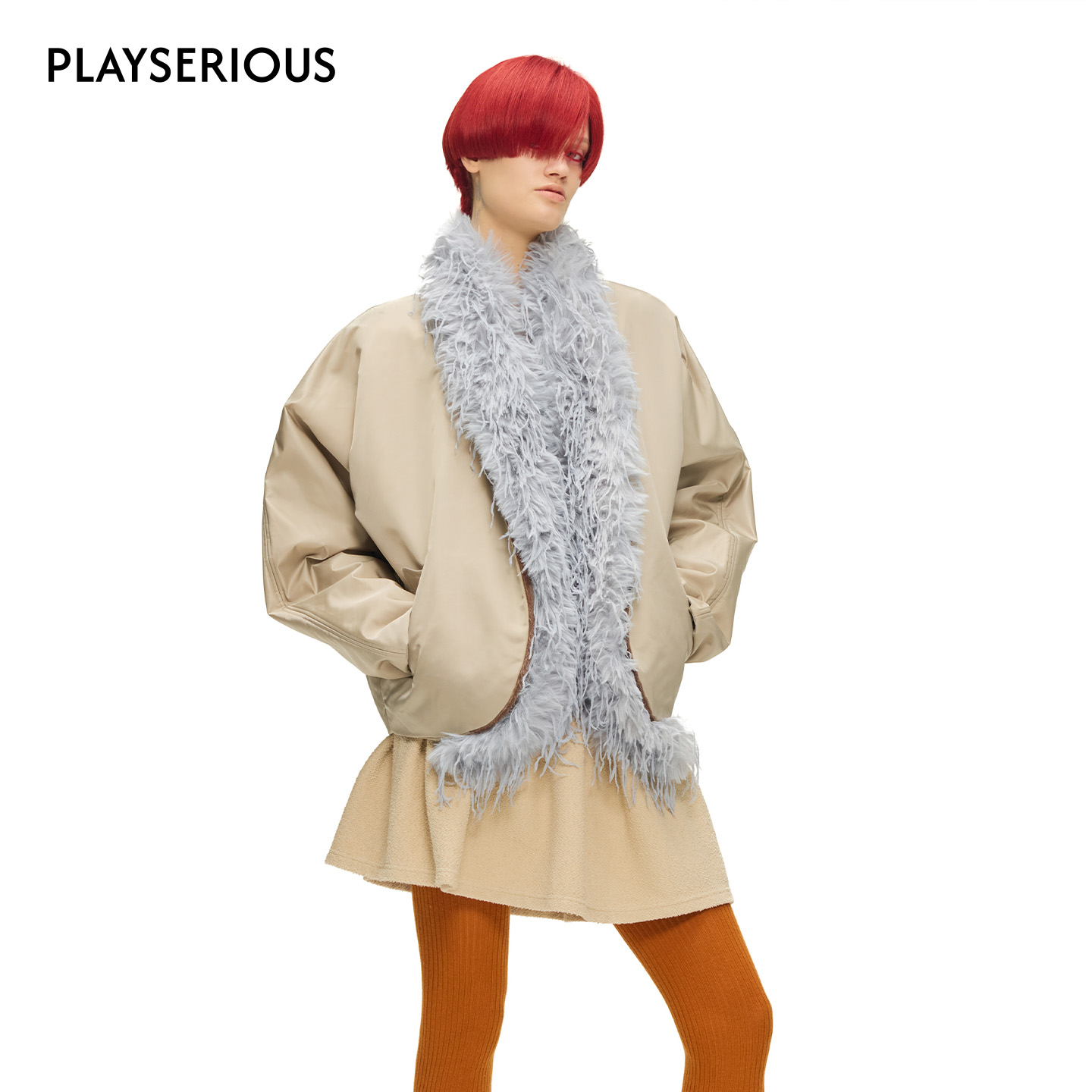 SULTRY VIRGIN 2025秋冬新款复古毛毛领外套女时尚百搭棉服外套